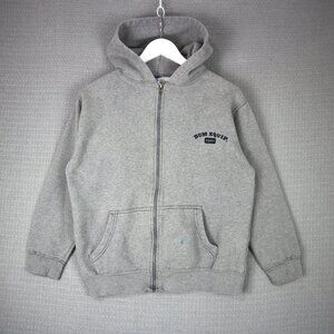 B.U.M Equipment Basic Grey Zip Up Hoodie Medium